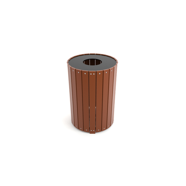 Frog Furnishings 55 gal Round Trash Can PB 55RBRO